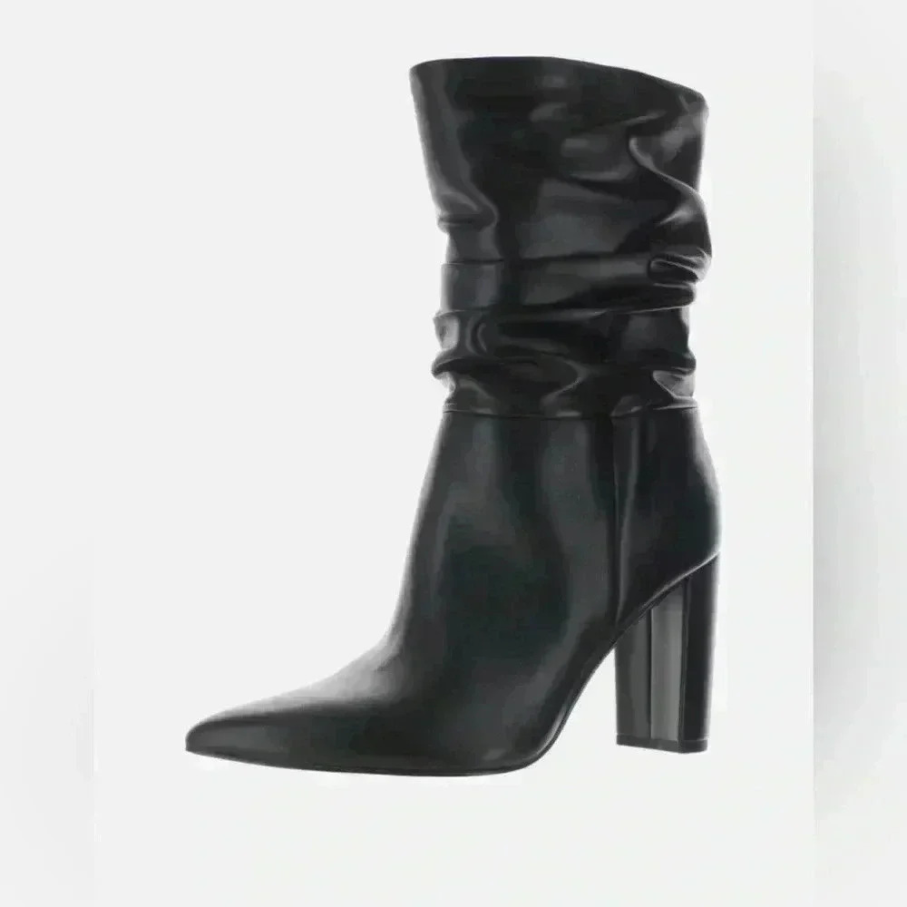 Nine West Womens Denner 3 Black Ankle Boots Shoes Size 6 Medium BHFO 1069